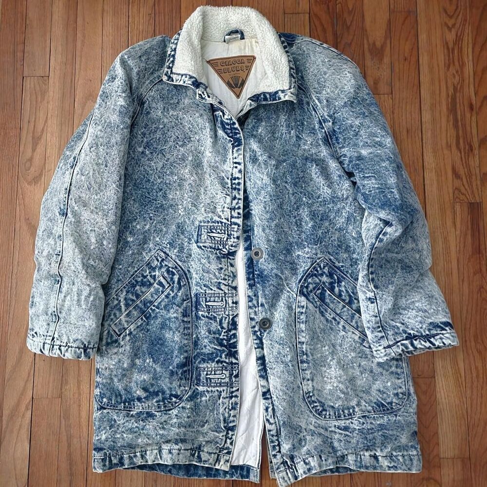 vintage fleece lined jacket size M